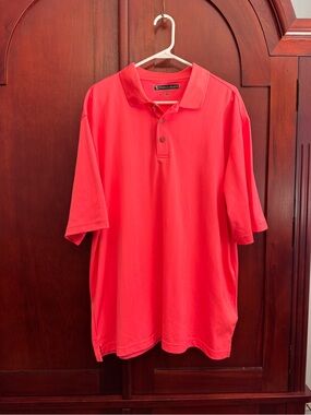 Pebble Beach Performance Men's Polo Shirt Melon Color XL